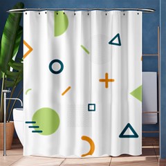 Geometry Triangle Line Shower Curtain 60  X 72  (medium)  by Mariart