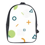 Geometry Triangle Line School Bag (XL) Front