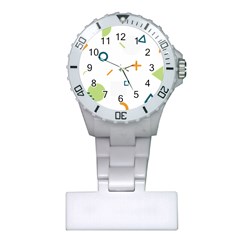 Geometry Triangle Line Plastic Nurses Watch by Mariart