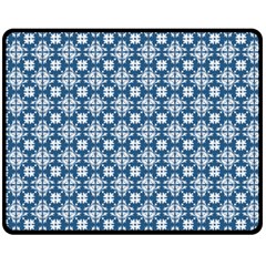 Flower Decorative Ornamental Double Sided Fleece Blanket (medium)  by Mariart