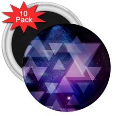 Geometric Triangle 3  Magnets (10 Pack)  by Mariart