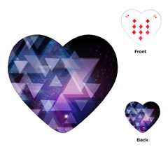 Geometric Triangle Playing Cards (heart) by Mariart