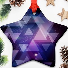 Geometric Triangle Star Ornament (two Sides) by Mariart