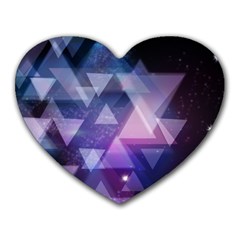 Geometric Triangle Heart Mousepads by Mariart