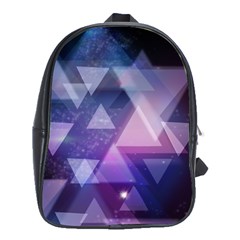 Geometric Triangle School Bag (xl) by Mariart