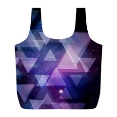 Geometric Triangle Full Print Recycle Bag (l) by Mariart