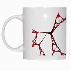 Fractals Cells Autopsy Pattern White Mugs by Mariart