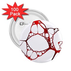 Fractals Cells Autopsy Pattern 2 25  Buttons (100 Pack) 