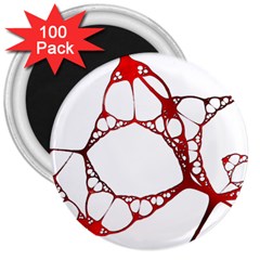 Fractals Cells Autopsy Pattern 3  Magnets (100 Pack)