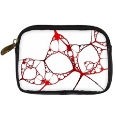 Fractals Cells Autopsy Pattern Digital Camera Leather Case by Mariart