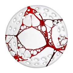 Fractals Cells Autopsy Pattern Ornament (round Filigree) by Mariart