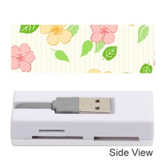 Flowers Leaf Stripe Pattern Memory Card Reader (stick) by Mariart