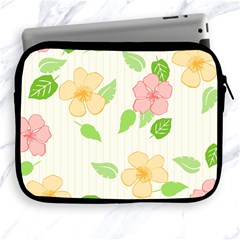 Flowers Leaf Stripe Pattern Apple Ipad 2/3/4 Zipper Cases by Mariart