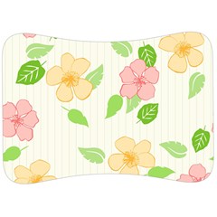 Flowers Leaf Stripe Pattern Velour Seat Head Rest Cushion by Mariart