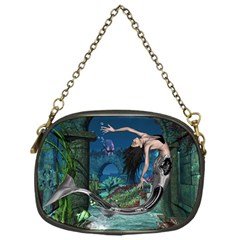 Wonderful Mermaid In The Deep Ocean Chain Purse (one Side) by FantasyWorld7