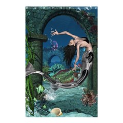 Wonderful Mermaid In The Deep Ocean Shower Curtain 48  X 72  (small)  by FantasyWorld7