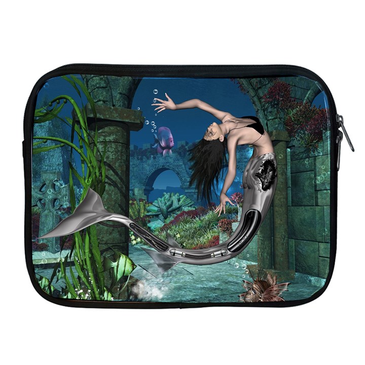 Wonderful Mermaid In The Deep Ocean Apple iPad 2/3/4 Zipper Cases