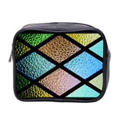 Stained Glass Soul Mini Toiletries Bag (two Sides) by WensdaiAmbrose