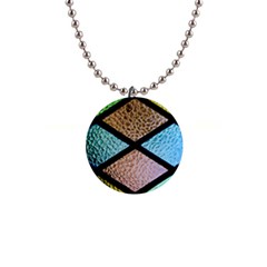 Stained Glass Soul 1  Button Necklace by WensdaiAmbrose