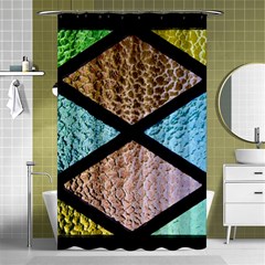 Stained Glass Soul Shower Curtain 48  X 72  (small)  by WensdaiAmbrose