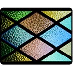 Stained Glass Soul Double Sided Fleece Blanket (Medium)  58.8 x47.4  Blanket Front