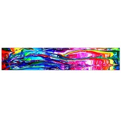 Paint Splatter - Rainbow Large Flano Scarf  by WensdaiAmbrose