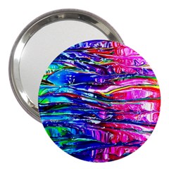 Paint Splatter - Rainbow 3  Handbag Mirrors by WensdaiAmbrose