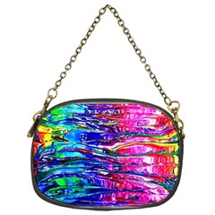 Paint Splatter - Rainbow Chain Purse (one Side) by WensdaiAmbrose