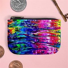 Paint Splatter - Rainbow Mini Coin Purse by WensdaiAmbrose