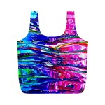 Paint Splatter - Rainbow Full Print Recycle Bag (M) Front