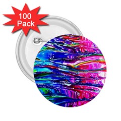 Paint Splatter - Rainbow 2 25  Buttons (100 Pack)  by WensdaiAmbrose