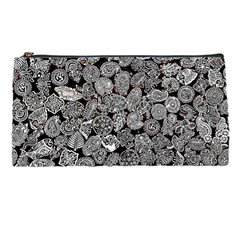 Black & White Paisley Pencil Cases by WensdaiAmbrose