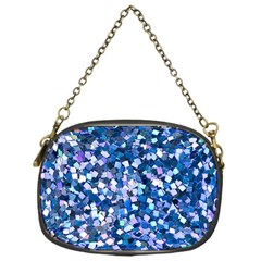 Blue Shimmer - Eco-glitter Chain Purse (one Side) by WensdaiAmbrose