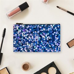 Blue Shimmer - Eco-glitter Cosmetic Bag (small) by WensdaiAmbrose