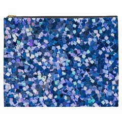 Blue Shimmer - Eco-glitter Cosmetic Bag (xxxl) by WensdaiAmbrose