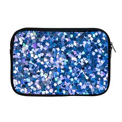 Blue Shimmer - Eco-glitter Apple Macbook Pro 17  Zipper Case by WensdaiAmbrose