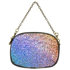 Pastel Rainbow Shimmer - Eco- Glitter Chain Purse (two Sides) by WensdaiAmbrose