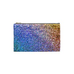 Pastel Rainbow Shimmer - Eco- Glitter Cosmetic Bag (small) by WensdaiAmbrose