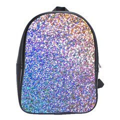 Pastel Rainbow Shimmer - Eco- Glitter School Bag (large) by WensdaiAmbrose