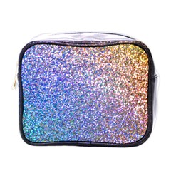 Pastel Rainbow Shimmer - Eco- Glitter Mini Toiletries Bag (one Side) by WensdaiAmbrose