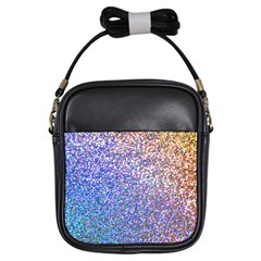 Pastel Rainbow Shimmer - Eco- Glitter Girls Sling Bag by WensdaiAmbrose