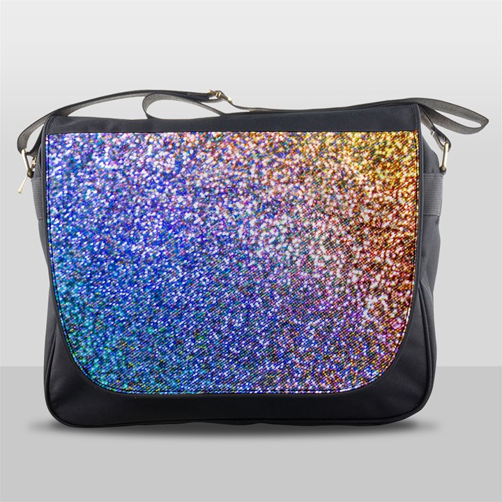 Pastel Rainbow Shimmer - Eco- Glitter Messenger Bag