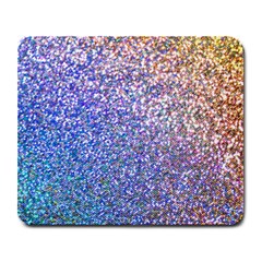 Pastel Rainbow Shimmer - Eco- Glitter Large Mousepads by WensdaiAmbrose