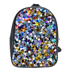 New Years Shimmer - Eco -glitter School Bag (large) by WensdaiAmbrose