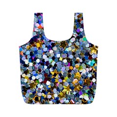 New Years Shimmer - Eco -glitter Full Print Recycle Bag (m) by WensdaiAmbrose