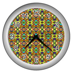 Ml-1 Wall Clock (silver) by ArtworkByPatrick