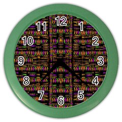 Surrounded By  Ornate  Loved Candle Lights In Starshine Color Wall Clock by pepitasart