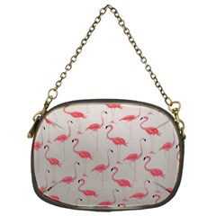 Pink Flamingos Chain Purse (one Side) by WensdaiAmbrose