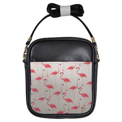 Pink Flamingos Girls Sling Bag by WensdaiAmbrose