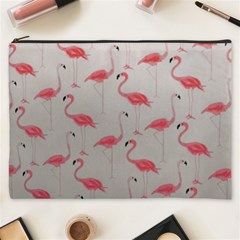 Pink Flamingos Cosmetic Bag (XXXL)